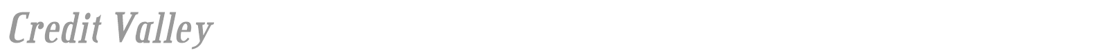 Credit Valley font preview